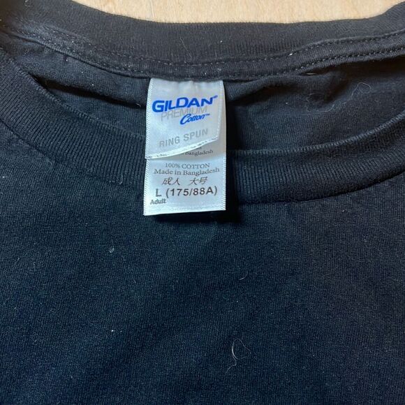 Livall Graphic T Shirt Crew‎ Neck Short Sleeve Black Casual Basic Top - Picture 5 of 7